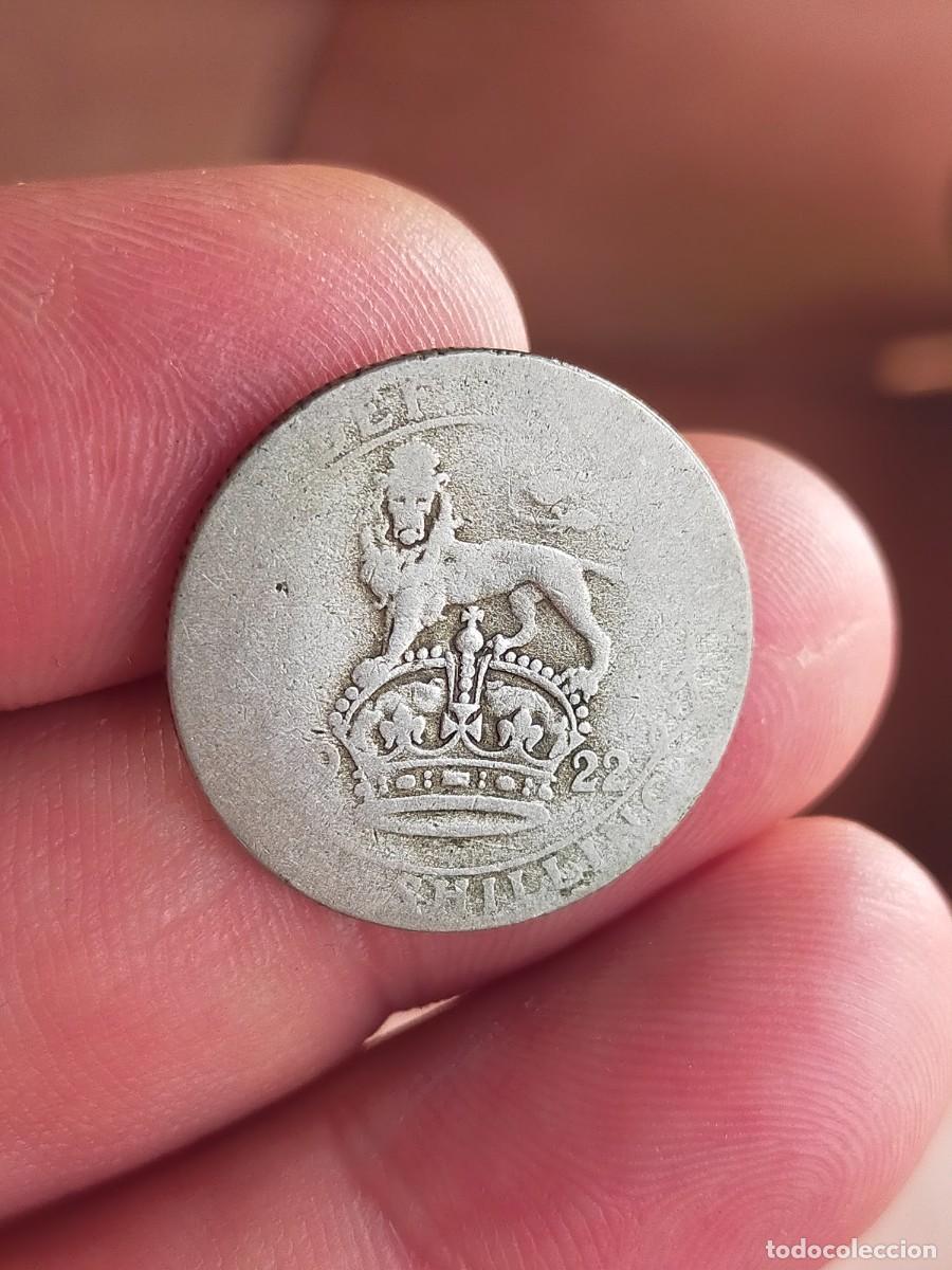 Monedas antiguas de Europa: MONEDA DE 1 UN CHELIN SHILLING 1922 REINO UNIDO INGLATERRA GRAN BRETA&Ntilde;A REGULAR CONSERVACION PLATA