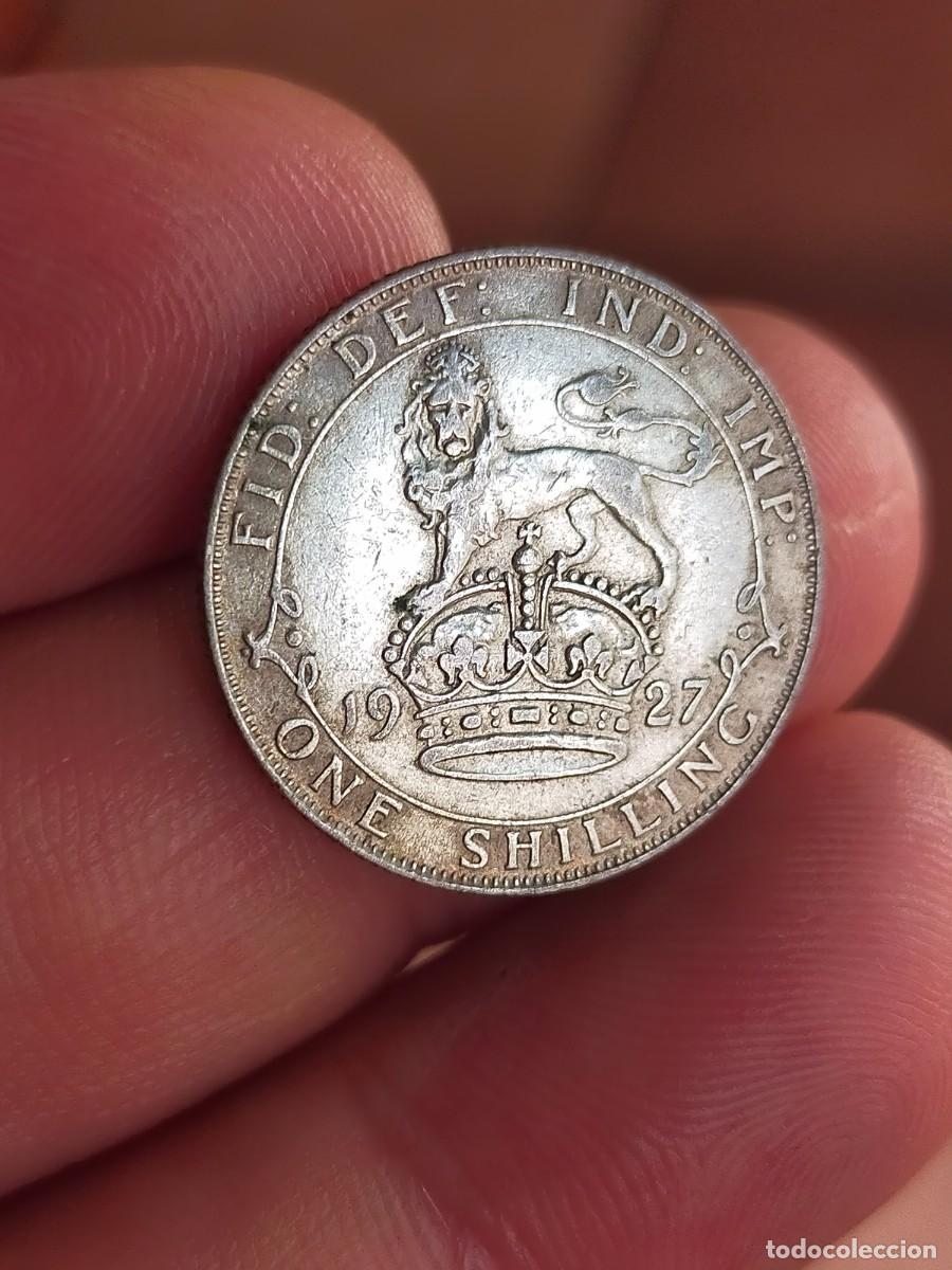 Monedas antiguas de Europa: MONEDA DE 1 UN CHELIN SHILLING 1927 REINO UNIDO INGLATERRA GRAN BRETA&Ntilde;A MUY BUENA CONSERVACION PLATA