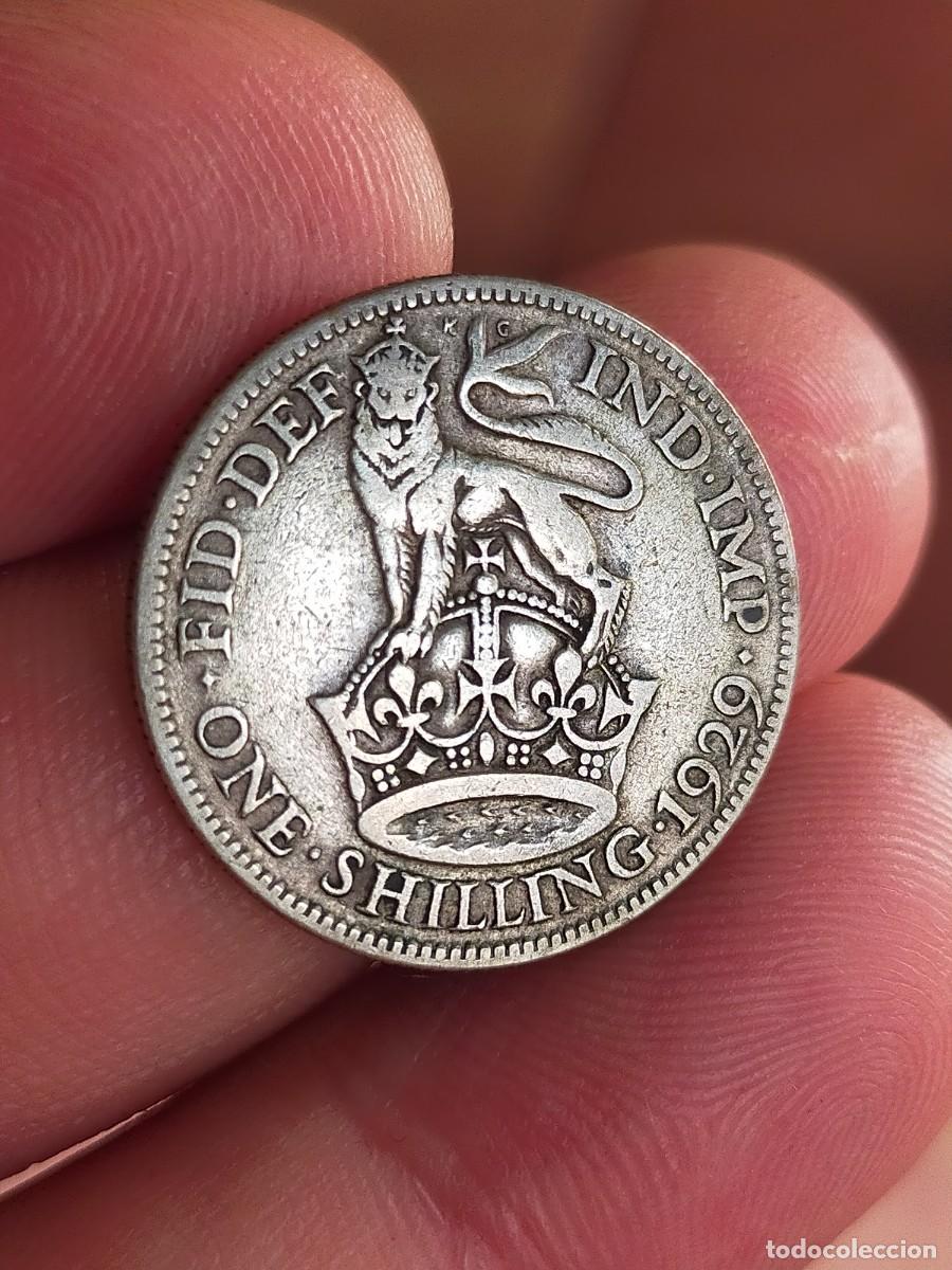 Monedas antiguas de Europa: MONEDA DE 1 UN CHELIN SHILLING 1929 REINO UNIDO INGLATERRA GRAN BRETA&Ntilde;A MUY BUENA CONSERVACION PLATA