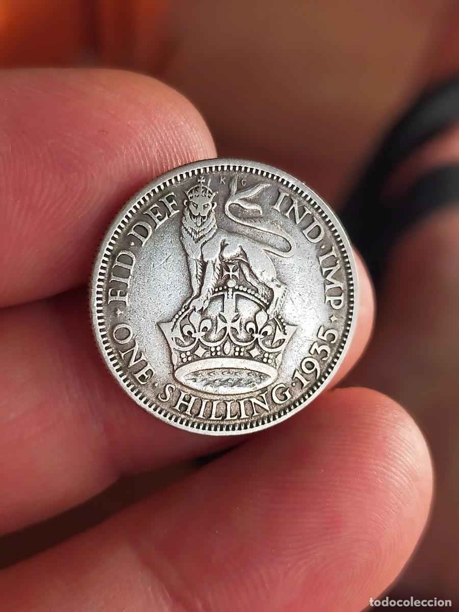 Monedas antiguas de Europa: MONEDA DE 1 UN CHELIN SHILLING 1935 REINO UNIDO INGLATERRA GRAN BRETA&Ntilde;A MUY BUENA CONSERVACION PLATA