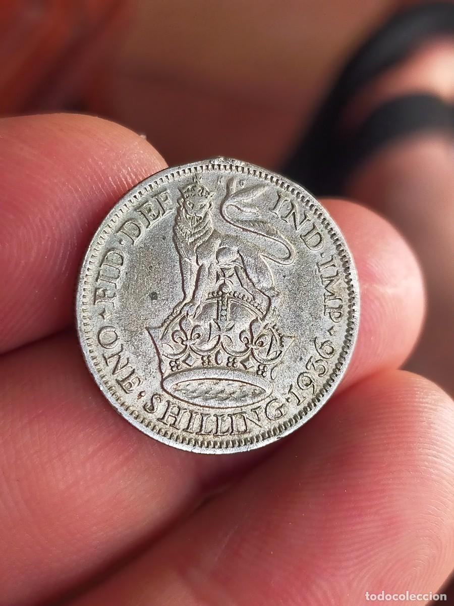 Monedas antiguas de Europa: MONEDA DE 1 UN CHELIN SHILLING 1936 REINO UNIDO INGLATERRA GRAN BRETA&Ntilde;A MUY BUENA CONSERVACION PLATA
