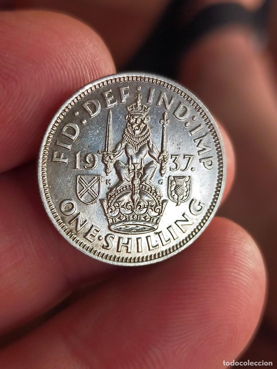 Monedas antiguas de Europa: MONEDA DE 1 UN CHELIN SHILLING 1937 REINO UNIDO INGLATERRA GRAN BRETA&Ntilde;A EXCELENTE CONSERVACION PLATA