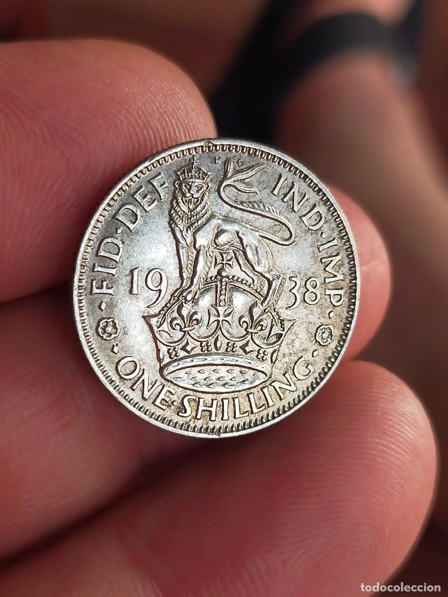 Monedas antiguas de Europa: MONEDA DE 1 UN CHELIN SHILLING 1938 REINO UNIDO INGLATERRA GRAN BRETA&Ntilde;A EXCELENTE CONSERVACION PLATA