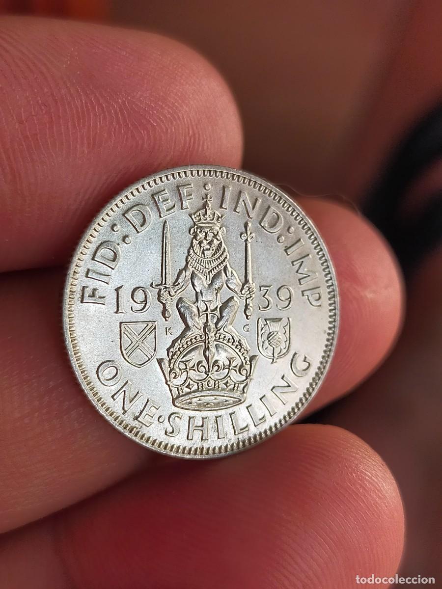 Monedas antiguas de Europa: MONEDA DE 1 UN CHELIN SHILLING 1939 REINO UNIDO INGLATERRA GRAN BRETA&Ntilde;A EXCELENTE CONSERVACION PLATA