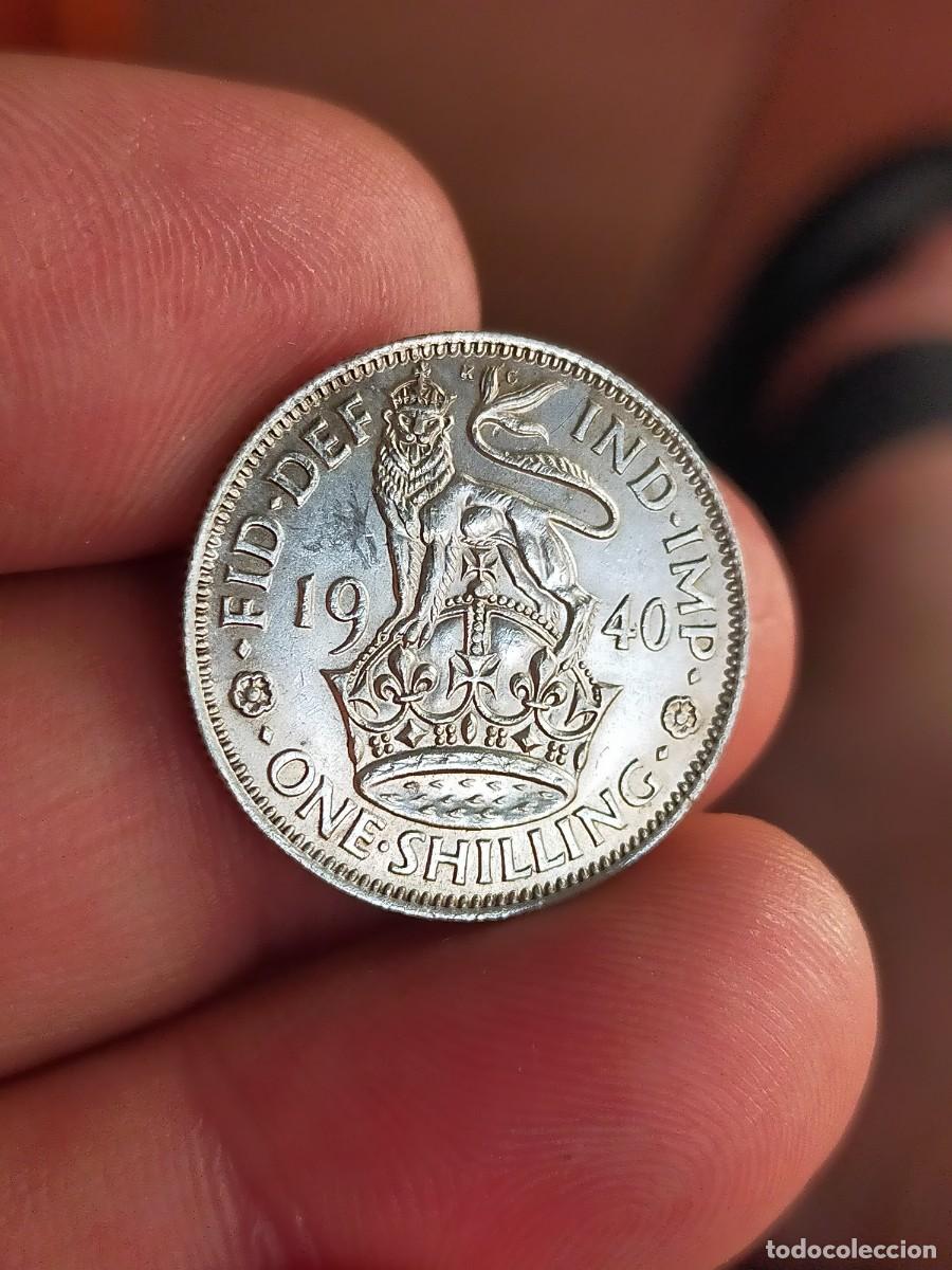 Monedas antiguas de Europa: MONEDA DE 1 UN CHELIN SHILLING 1940 REINO UNIDO INGLATERRA GRAN BRETA&Ntilde;A EXCELENTE CONSERVACION PLATA