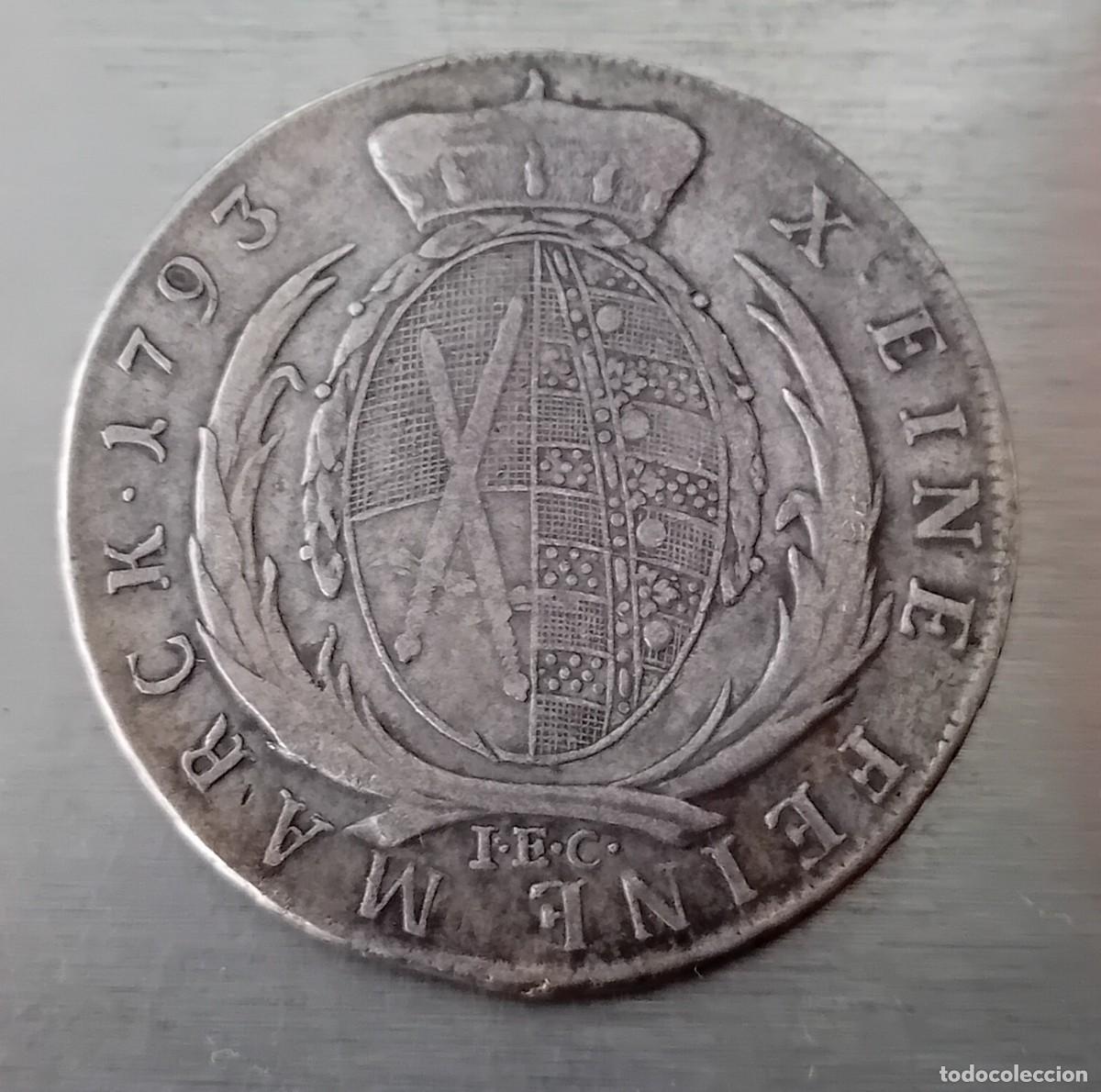Monedas antiguas de Europa: TALER 1793 SAJONIA. CECA DRESDE