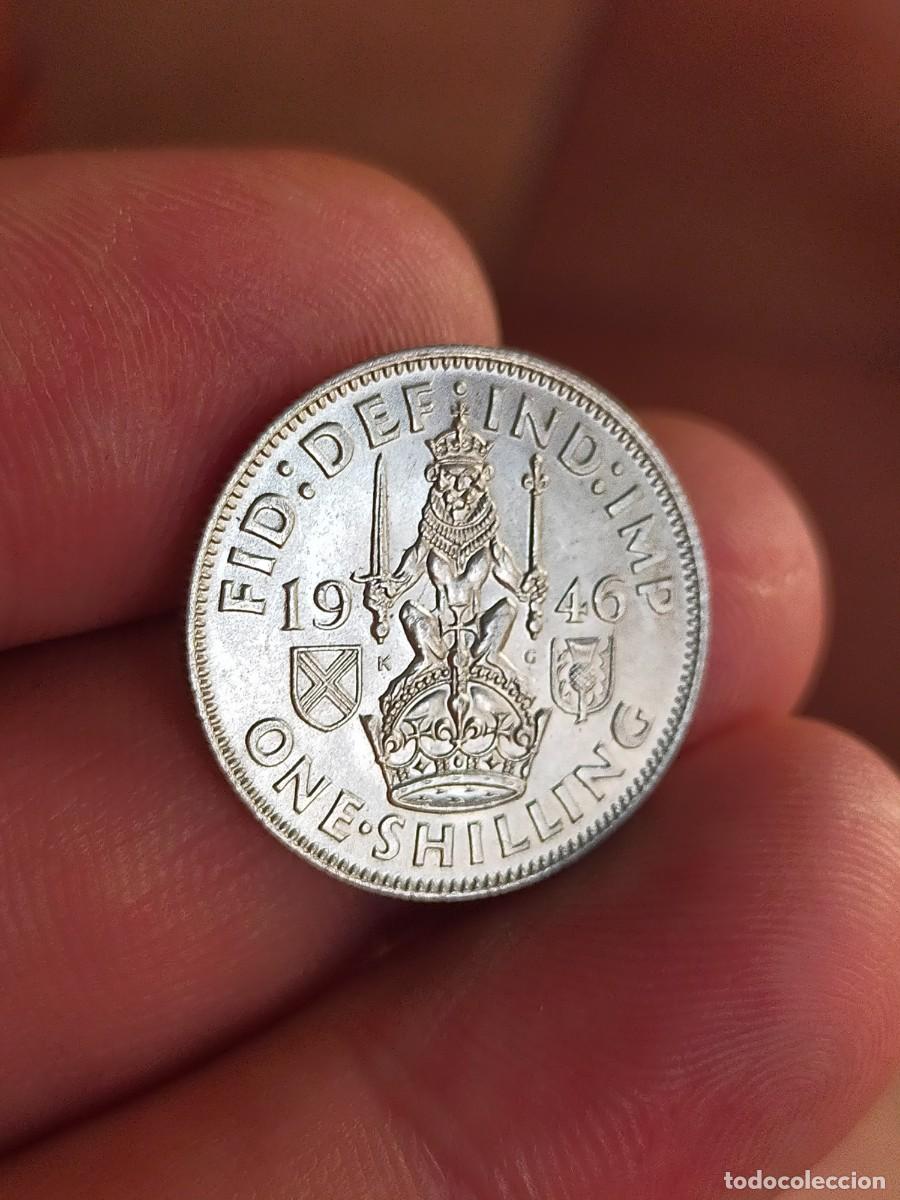 Monedas antiguas de Europa: MONEDA DE 1 UN CHELIN SHILLING 1946 REINO UNIDO INGLATERRA GRAN BRETA&Ntilde;A EXCELENTE CONSERVACION PLATA