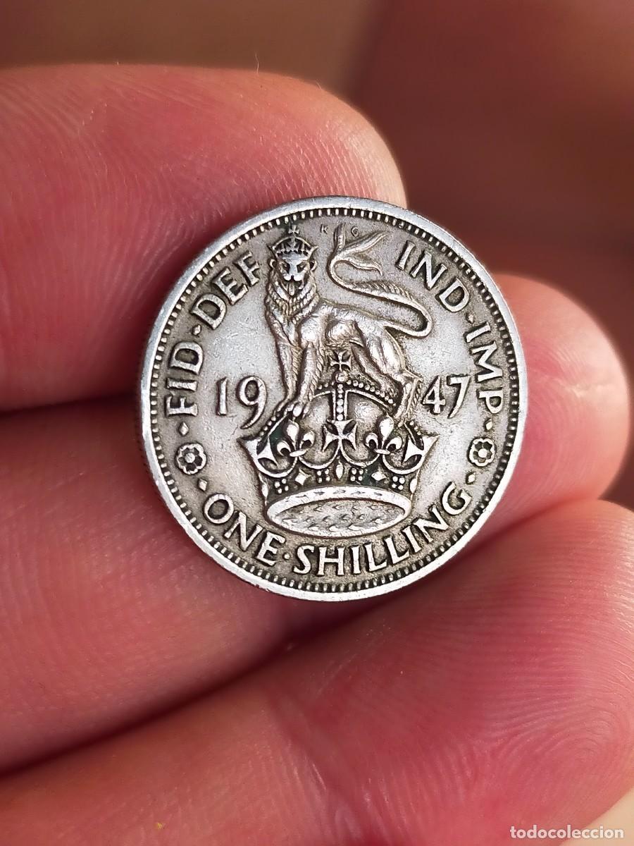Monedas antiguas de Europa: MONEDA DE 1 UN CHELIN SHILLING 1947 REINO UNIDO INGLATERRA GRAN BRETA&Ntilde;A MUY BUENA CONSERVACION