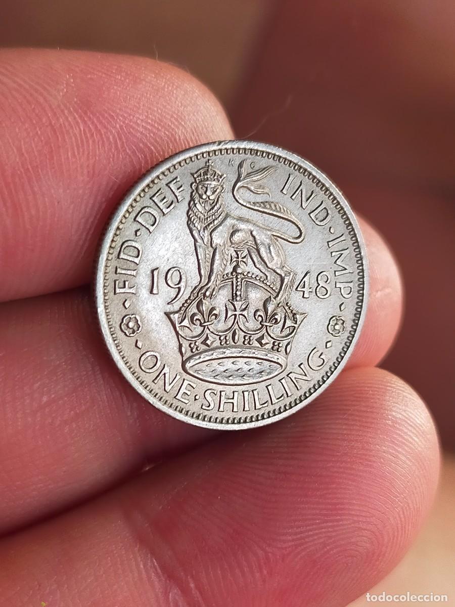 Monedas antiguas de Europa: MONEDA DE 1 UN CHELIN SHILLING 1948 REINO UNIDO INGLATERRA GRAN BRETA&Ntilde;A MUY BUENA CONSERVACION