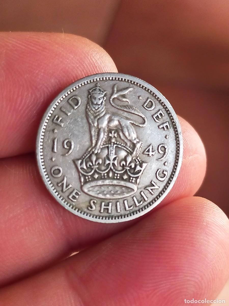 Monedas antiguas de Europa: MONEDA DE 1 UN CHELIN SHILLING 1949 REINO UNIDO INGLATERRA GRAN BRETA&Ntilde;A MUY BUENA CONSERVACION
