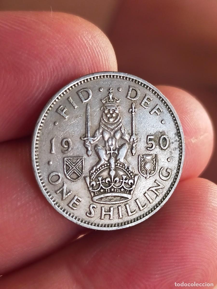 Monedas antiguas de Europa: MONEDA DE 1 UN CHELIN SHILLING 1950 REINO UNIDO INGLATERRA GRAN BRETA&Ntilde;A MUY BUENA CONSERVACION