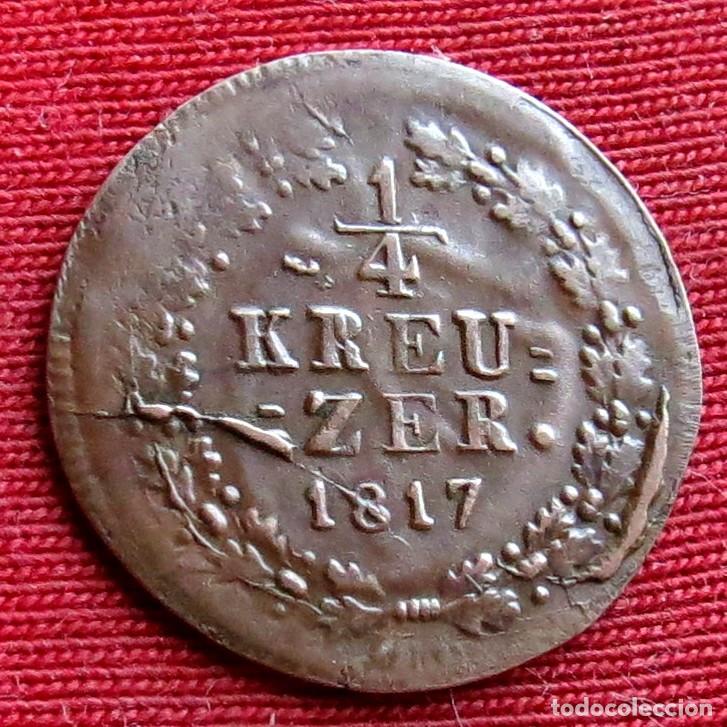Monedas antiguas de Europa: Alemania Nassau 1/4 kreuzer 1817