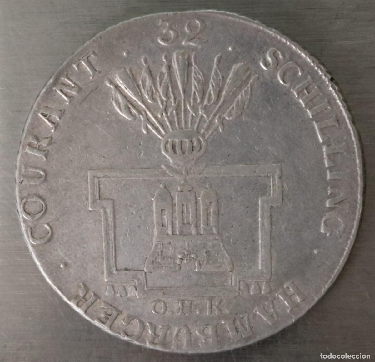 Monedas antiguas de Europa: 32 CHELINES 1789 HAMBURGO