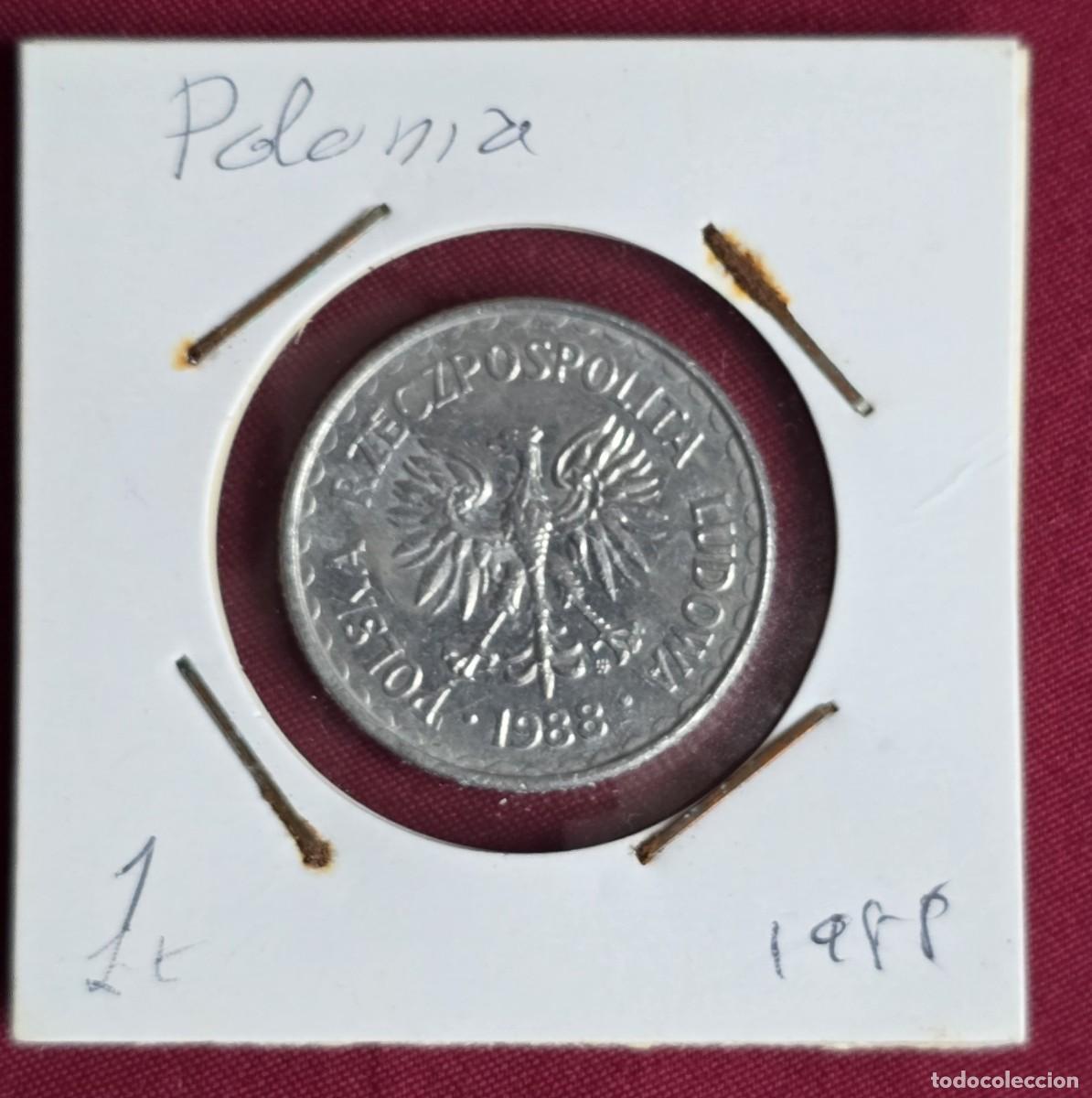 Monedas antiguas de Europa: MONEDA DE POLONIA 1988 - 1 ZLOTY - MONEDA ENCARTONADA