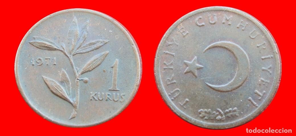 Monedas antiguas de Europa: 1 KURUS 1971 TURQUIA-150861