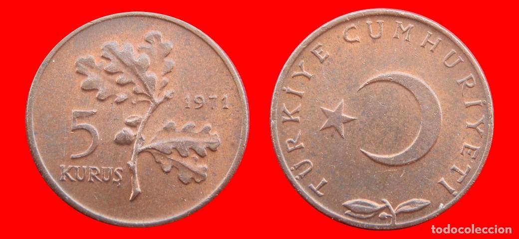 Monedas antiguas de Europa: 5 KURUS 1971 TURQUIA-150863