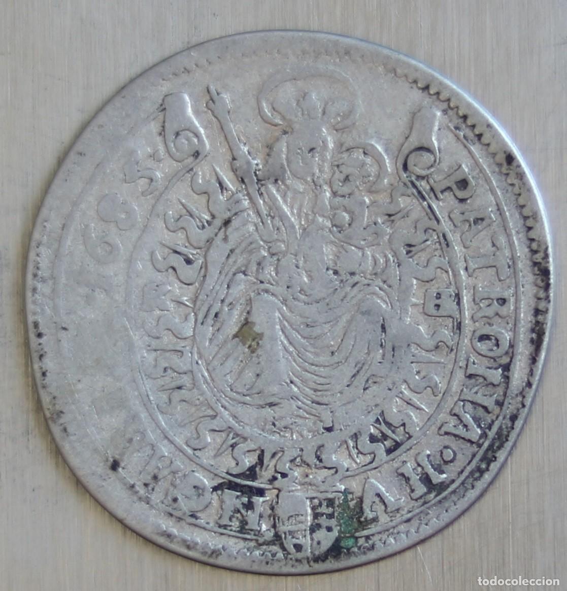 Monedas antiguas de Europa: 15 KREUZER 1685 HUNGRIA. CECA KREMNICA, ESLOVAQUIA