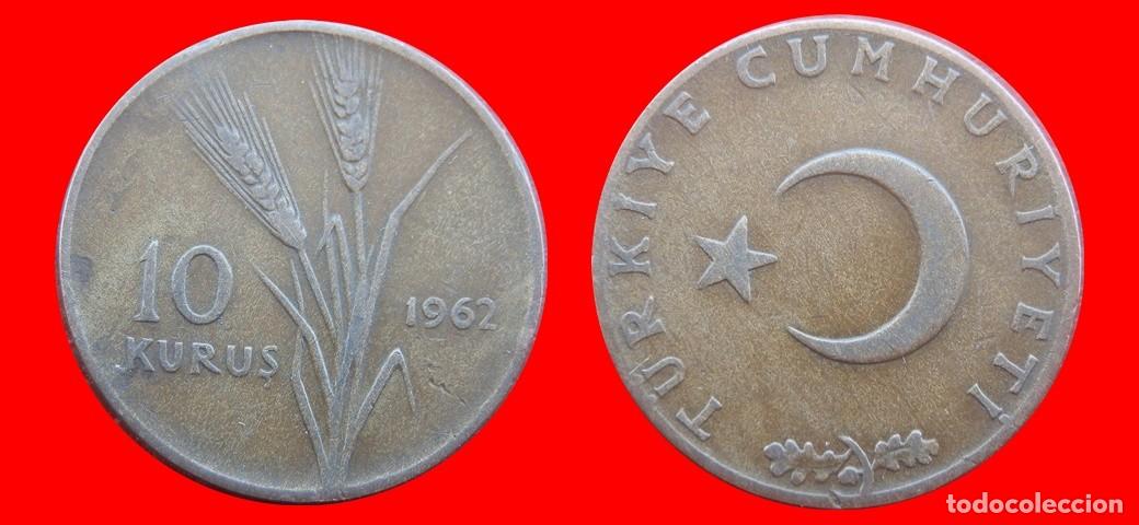 Monedas antiguas de Europa: 10 KURUS 1962 TURQUIA-150865