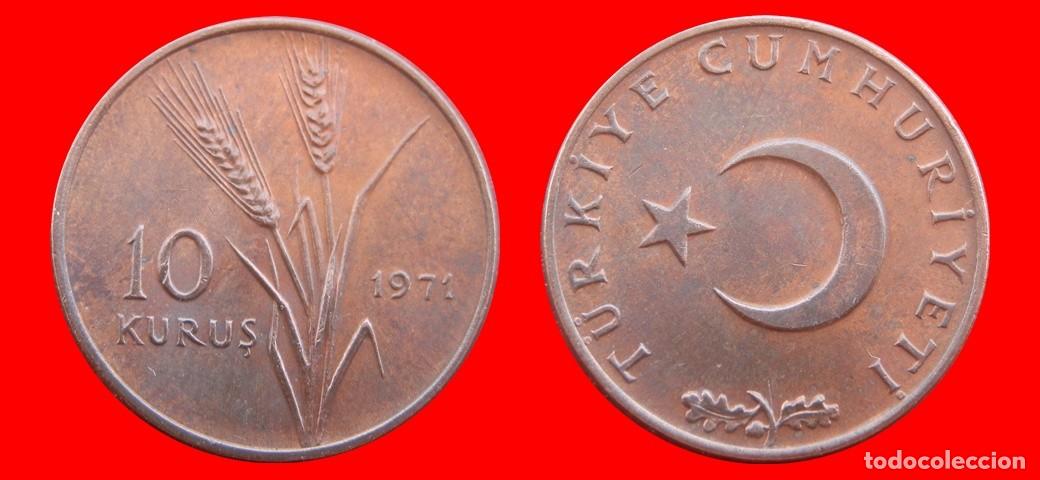 Monedas antiguas de Europa: 10 KURUS 1971 TURQUIA-150866