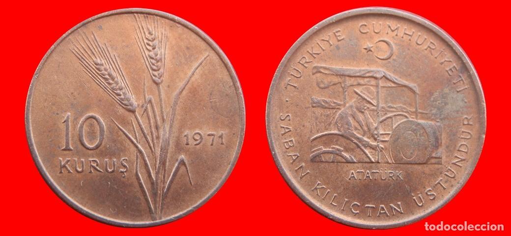 Monedas antiguas de Europa: 10 KURUS 1971 TURQUIA-150867