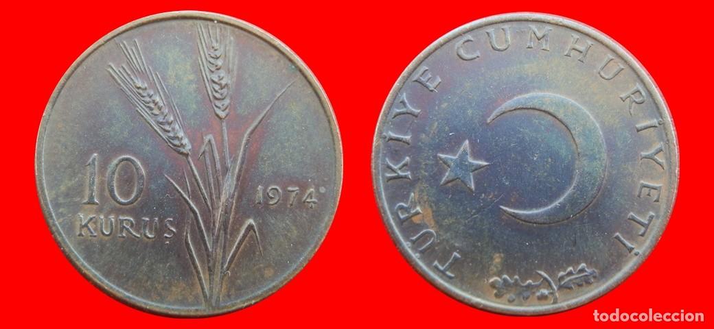 Monedas antiguas de Europa: 10 KURUS 1974 TURQUIA-150868