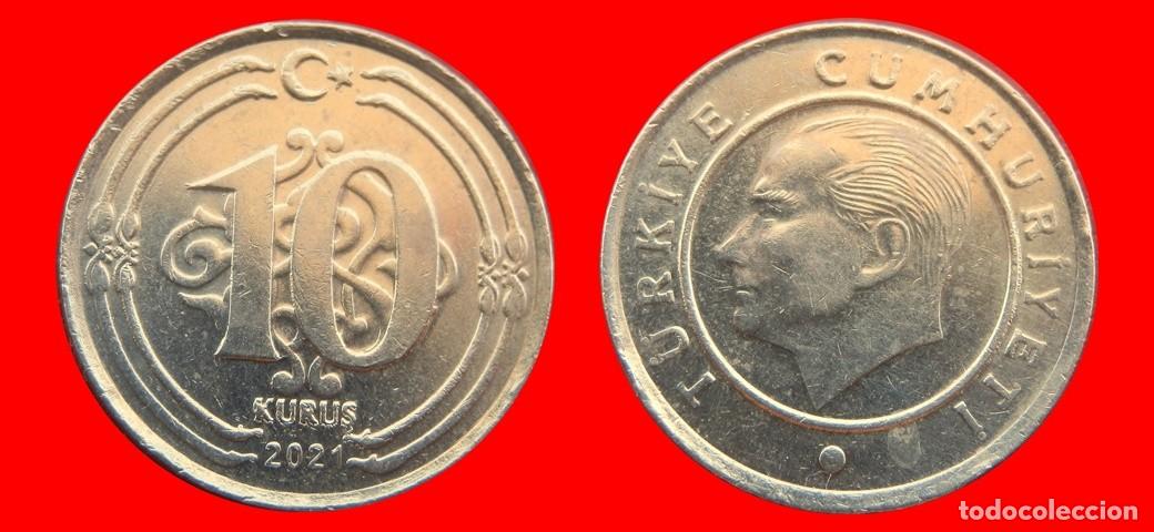 Monedas antiguas de Europa: 10 KURUS 2021 TURQUIA-150869