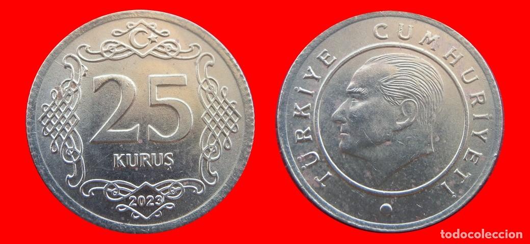 Monedas antiguas de Europa: 25 KURUS 2023 TURQUIA-150874