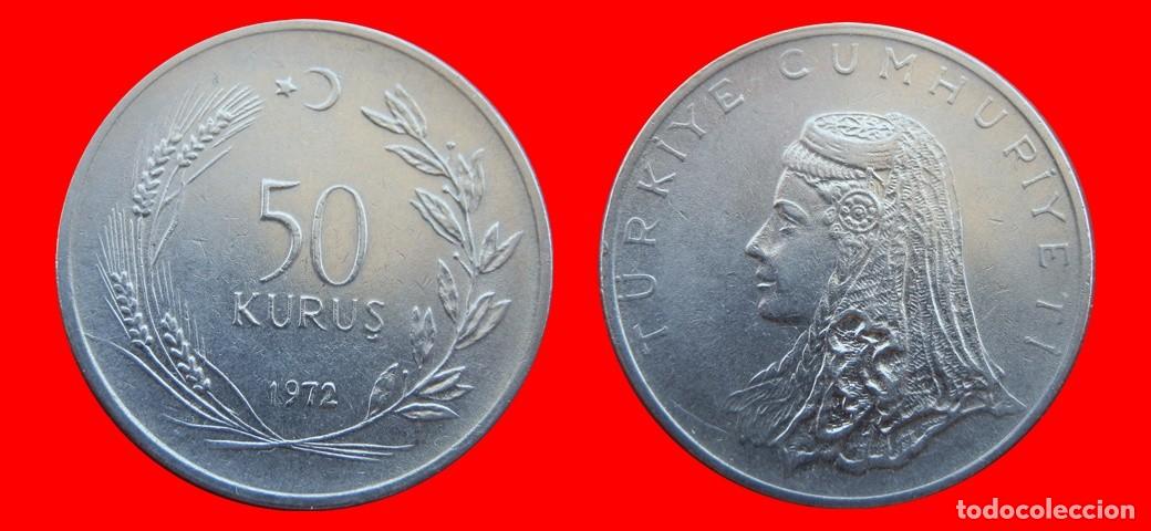 Monedas antiguas de Europa: 50 KURUS 1972 TURQUIA-150875