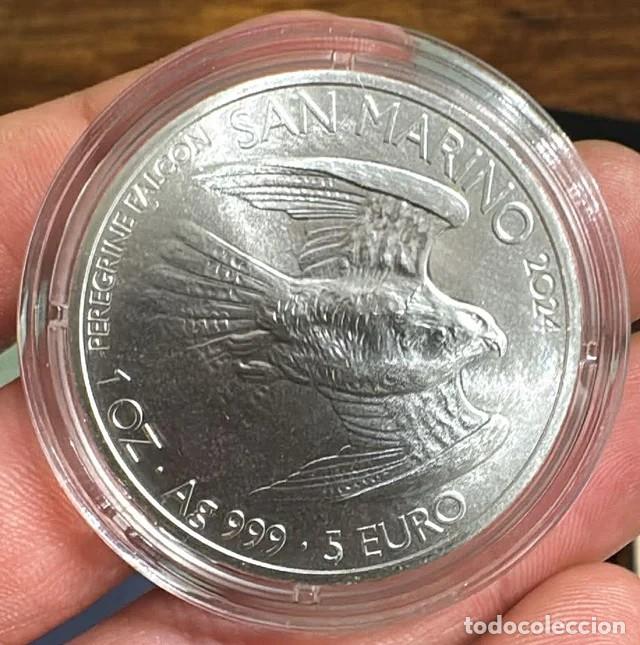 Monedas antiguas de Europa: 5 Euro 2024, San Marino. Onza de Plata.