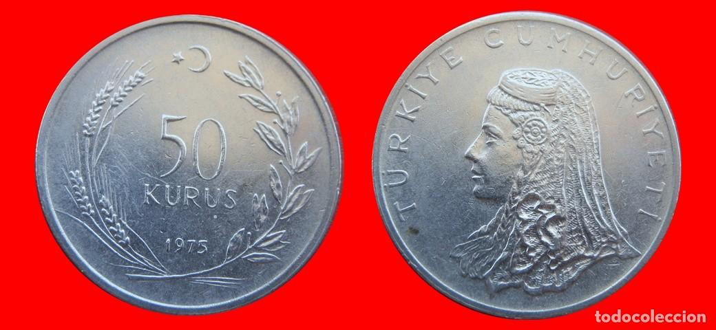 Monedas antiguas de Europa: 50 KURUS 1975 TURQUIA-150876