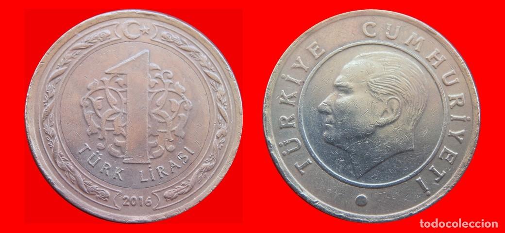 Monedas antiguas de Europa: 1 LIRA LIRASI 2016 TURQUIA-150881