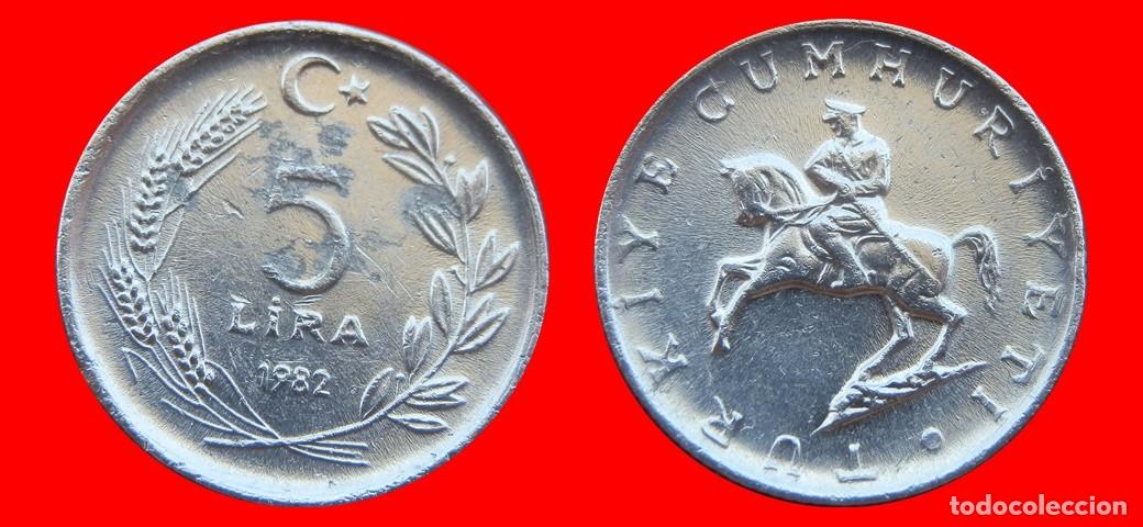 Monedas antiguas de Europa: 5 LIRA 1982 TURQUIA-150882