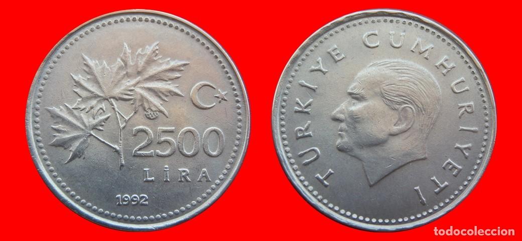 Monedas antiguas de Europa: 2500 LIRA 1992 TURQUIA-150883