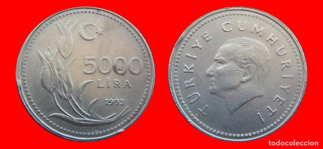 Monedas antiguas de Europa: 5000 LIRA 1993 TURQUIA-150884