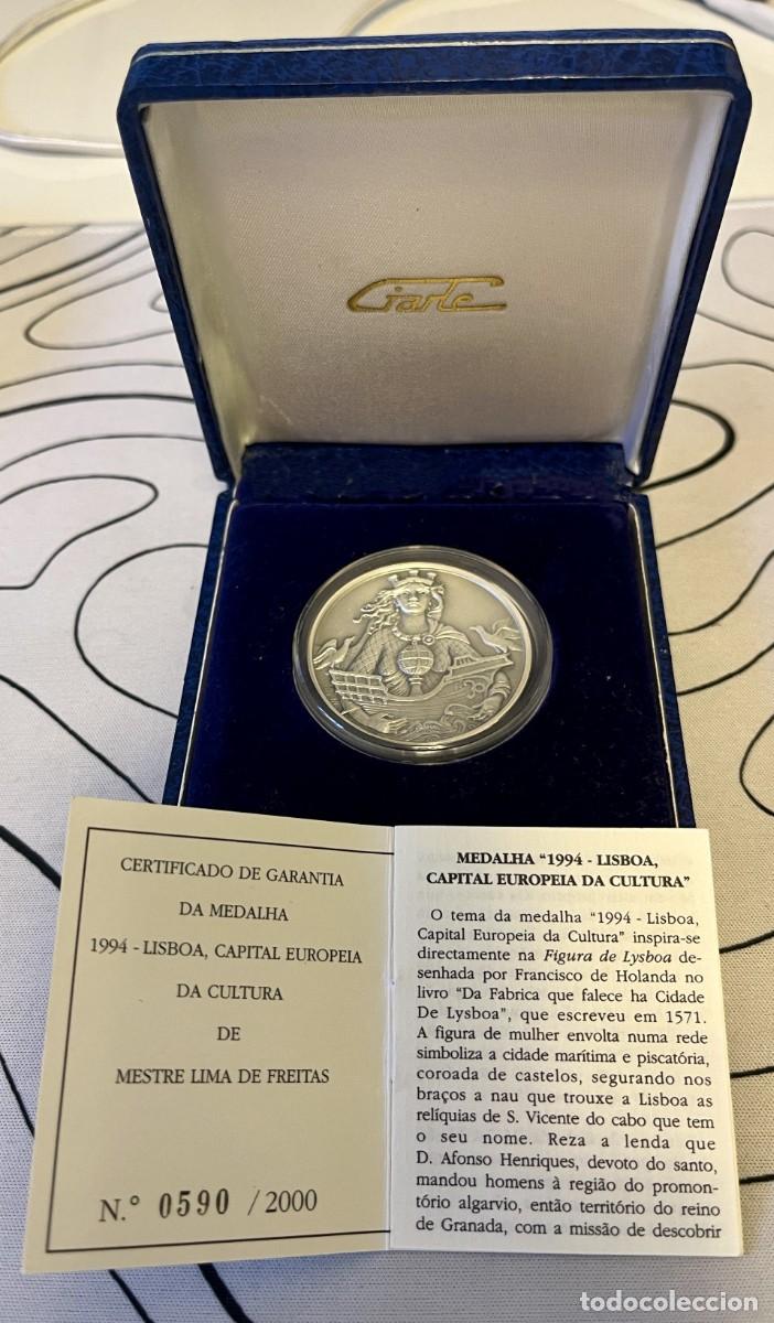 Monedas antiguas de Europa: Medalla de Plata .999, Lisboa 1994.