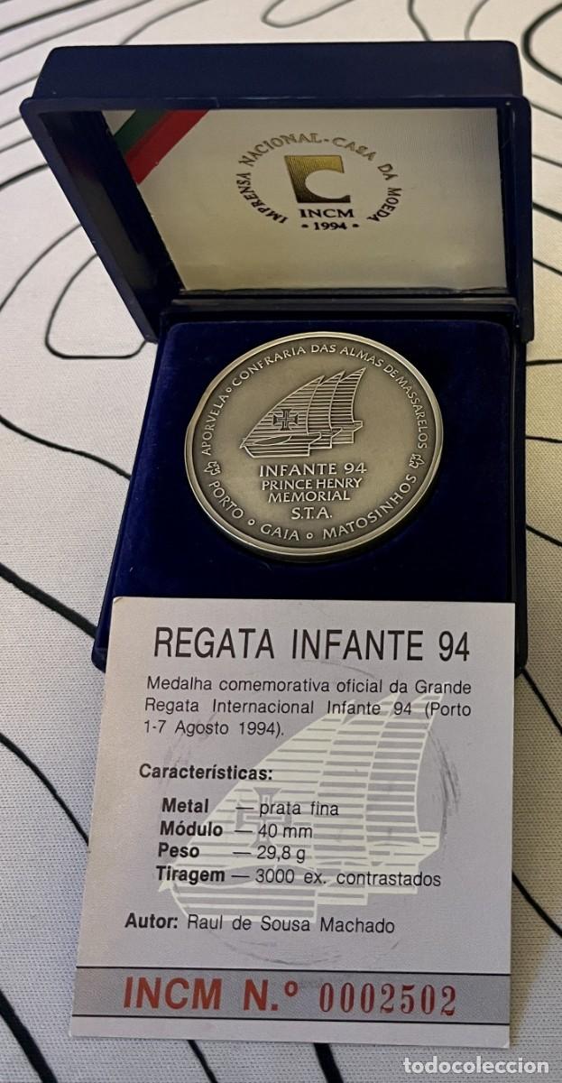 Monedas antiguas de Europa: Medalla de Plata .999, Oporto 1994 Azul.