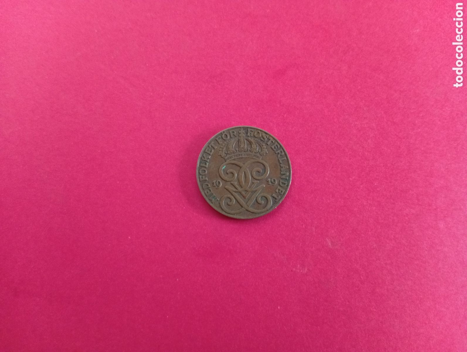 Monedas antiguas de Europa: 2 ore de Suecia 1919