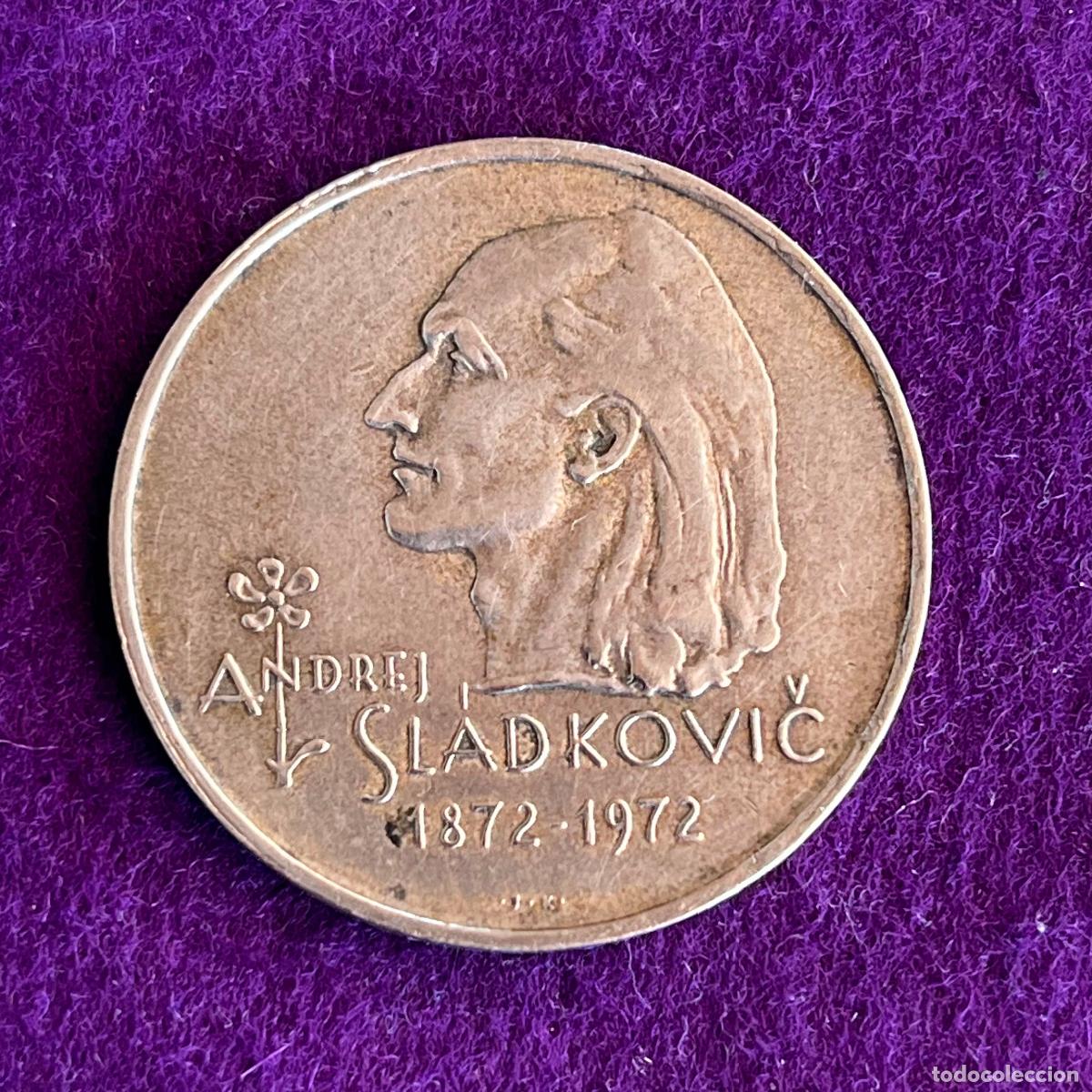 Monedas antiguas de Europa: MONEDA DE PLATA DE CHECOESLOVAQUIA. 20 KORUN, CORONAS. 1972. 9 GR. ORIGINAL.