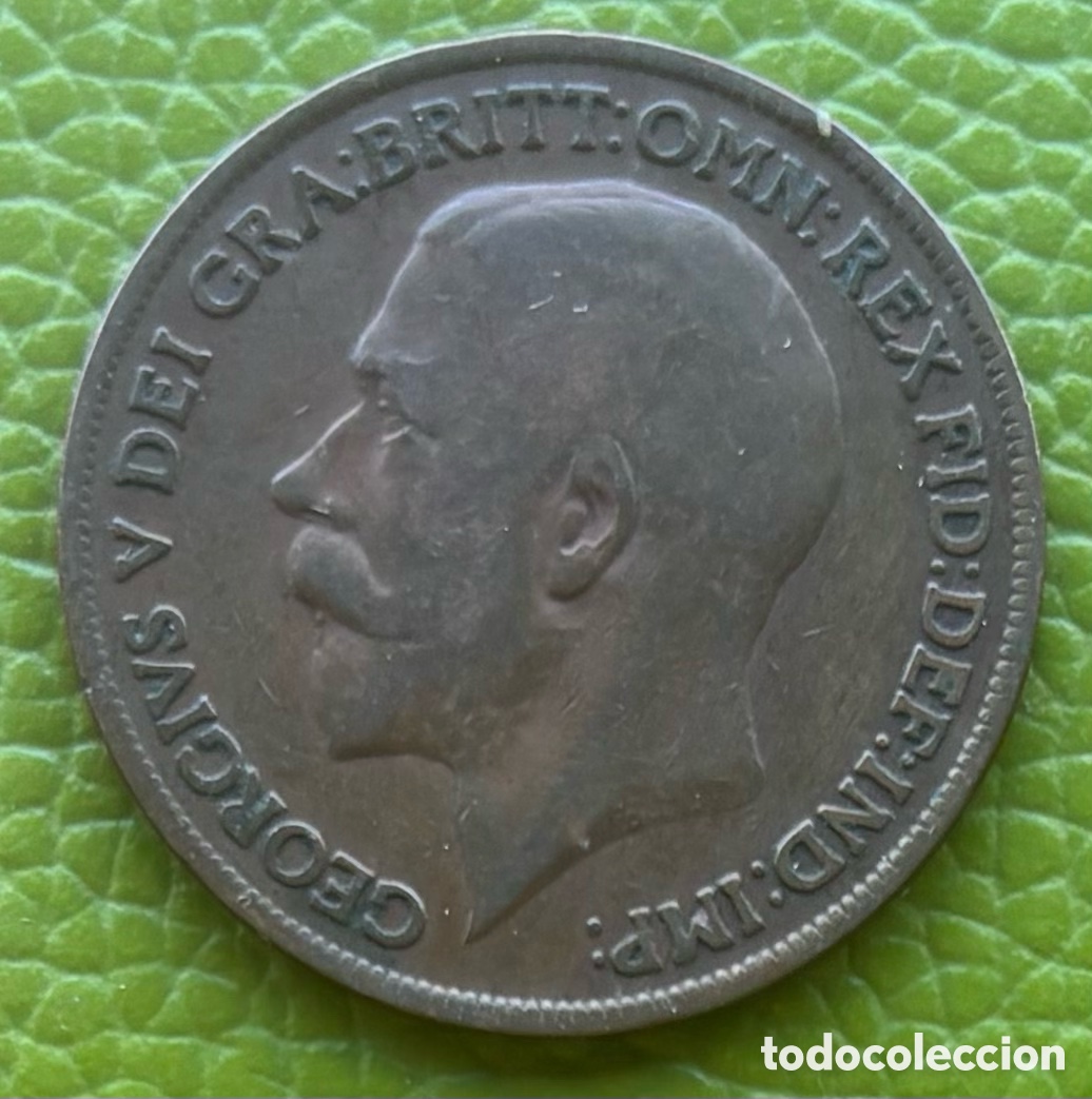 Monedas antiguas de Europa: GRAN BRETA&Ntilde;A. JORGE V. ONE PENNY. 1920.