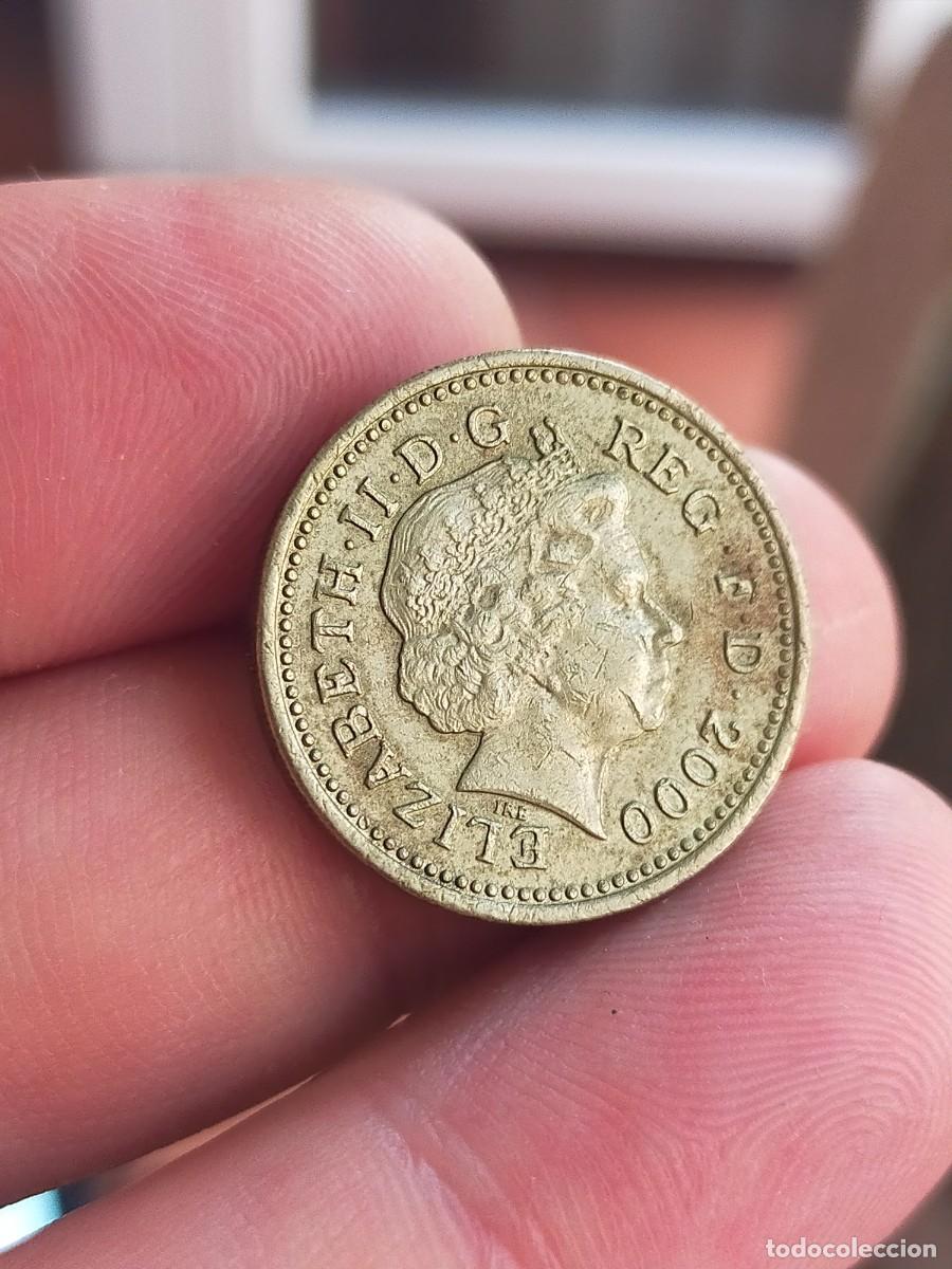 Moedas antigas da Europa: MONEDA DE 1 UNA LIBRA POUND 2000 REINO UNIDO INGLATERRA GRAN BRETA&Ntilde;A UK BUENA CONSERVACION