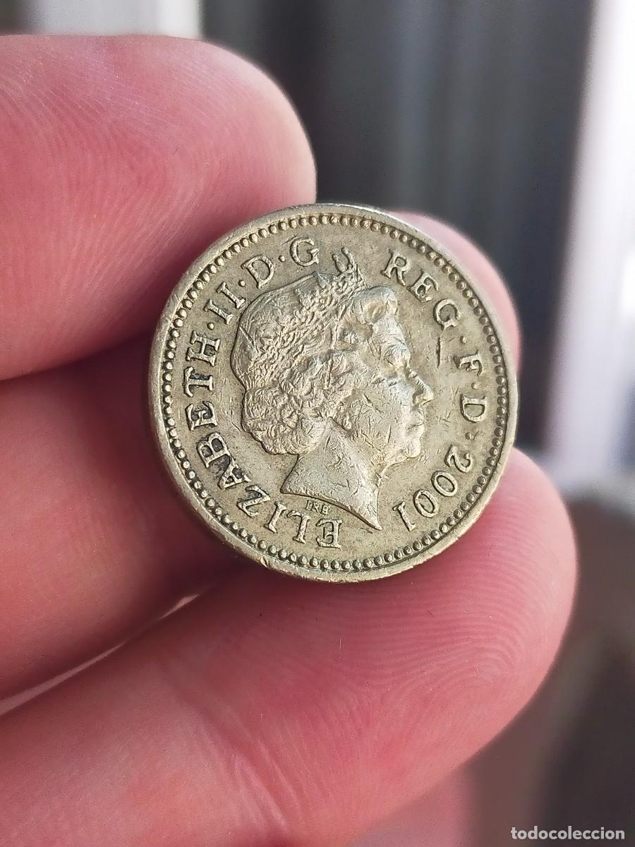 Moedas antigas da Europa: MONEDA DE 1 UNA LIBRA POUND 2001 REINO UNIDO INGLATERRA GRAN BRETA&Ntilde;A UK BUENA CONSERVACION