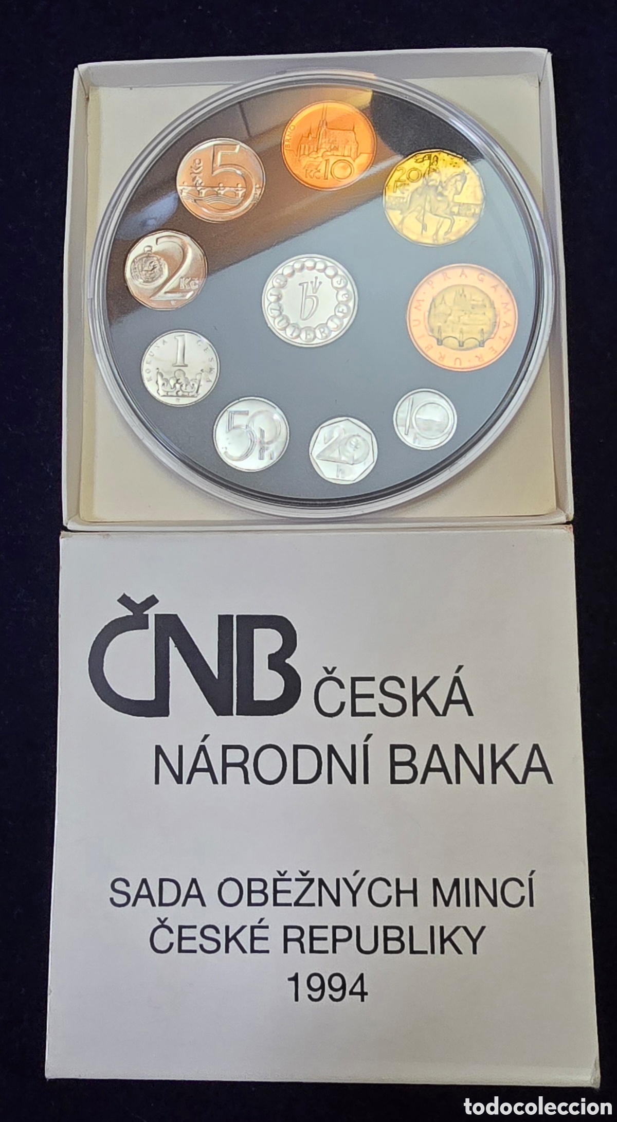 Monedas antiguas de Europa: Republica Checa Cartera oficial de Monedas 1994