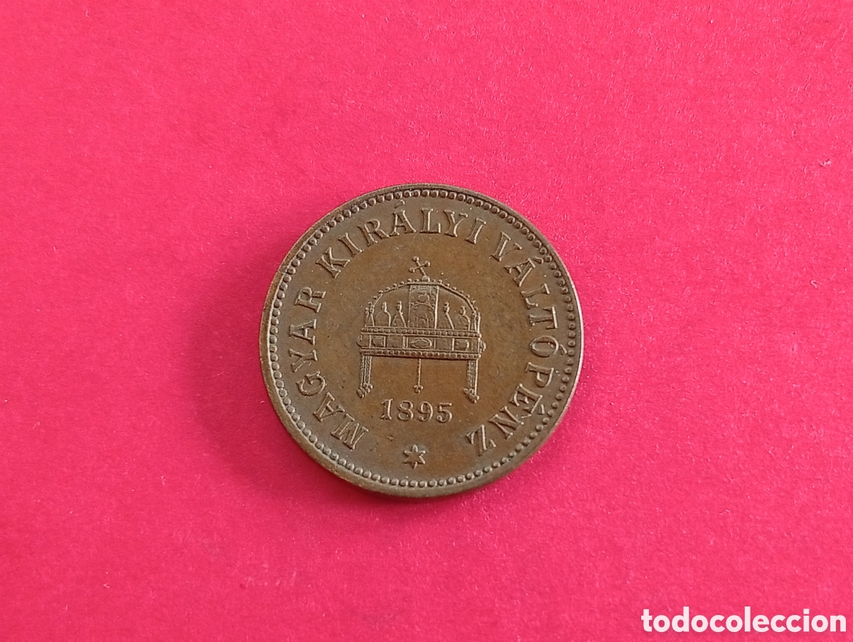 Monedas antiguas de Europa: 2 filler de Hungr&iacute;a 1895
