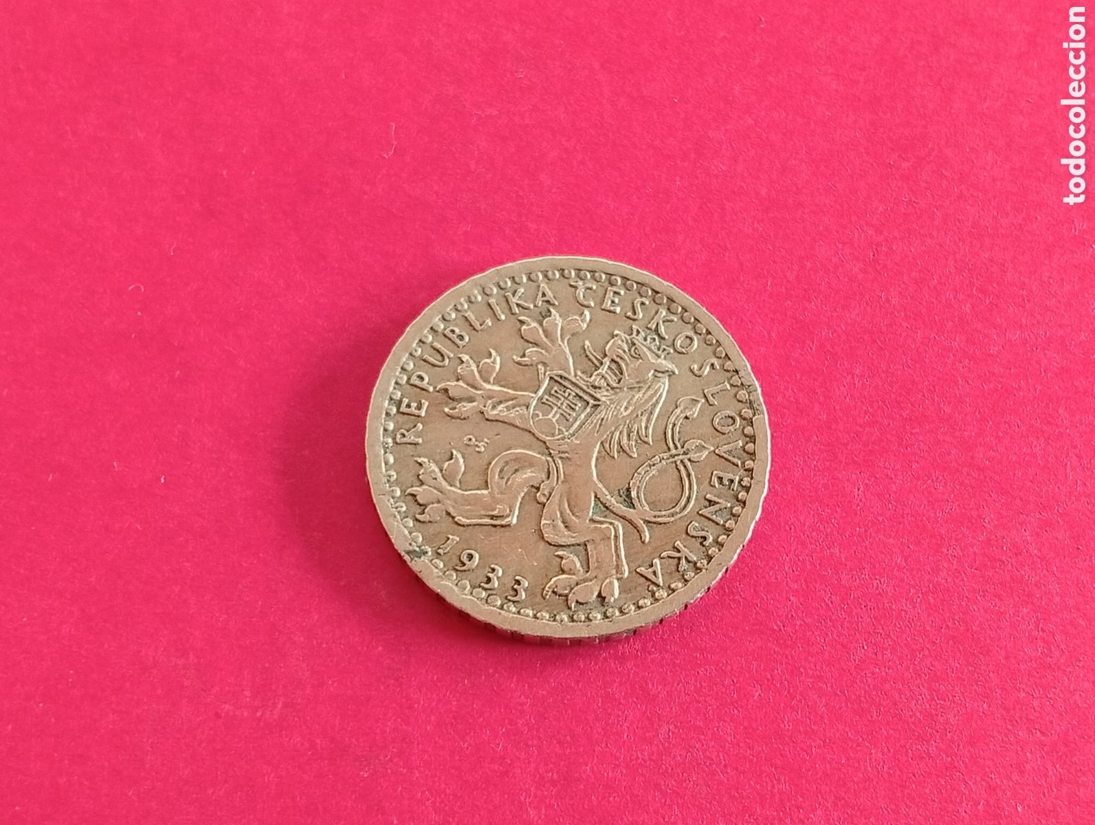 Monedas antiguas de Europa: 25 halleru de Checoslovaquia 1933