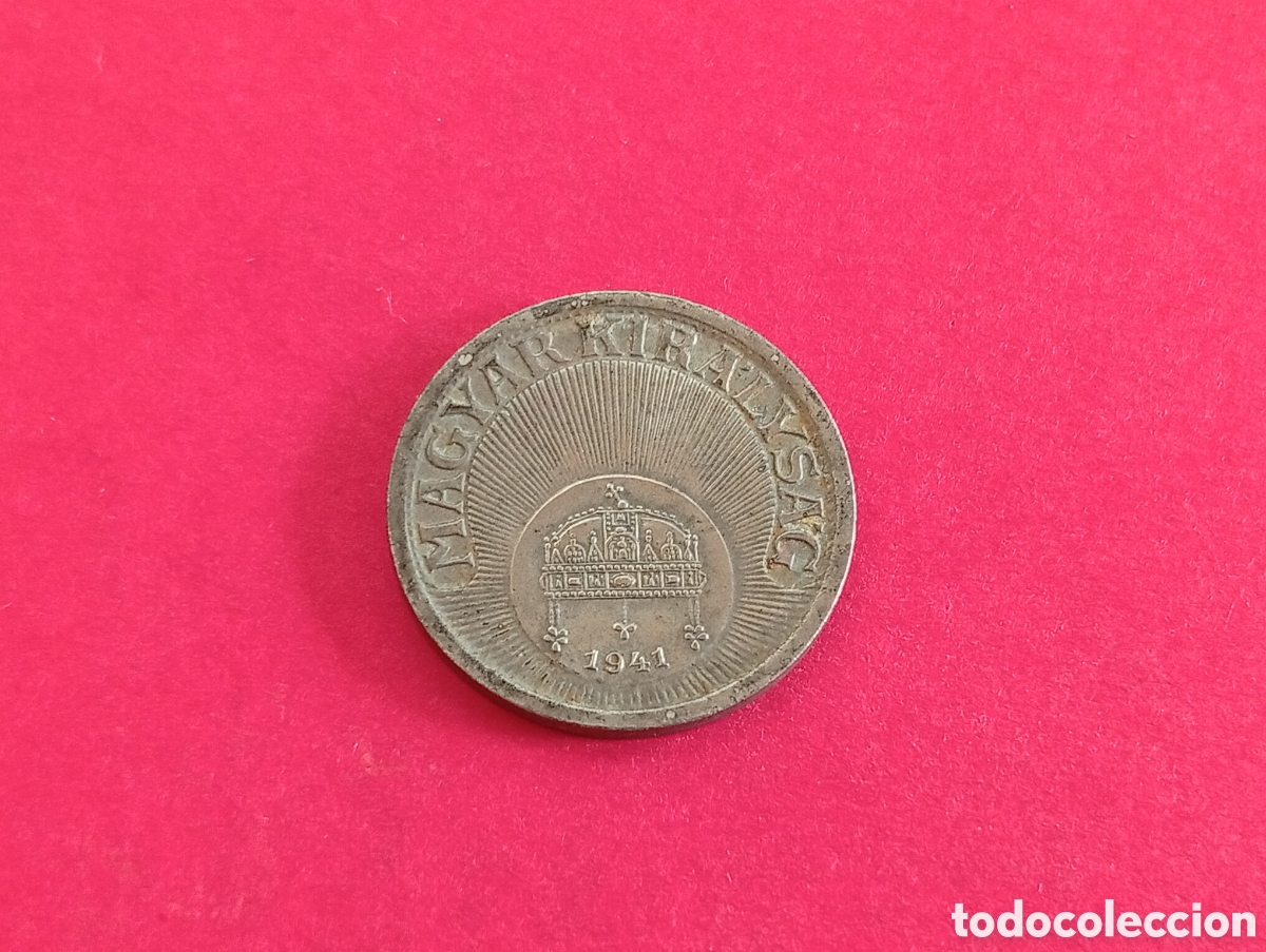 Monedas antiguas de Europa: 10 filler de Hungr&iacute;a 1941