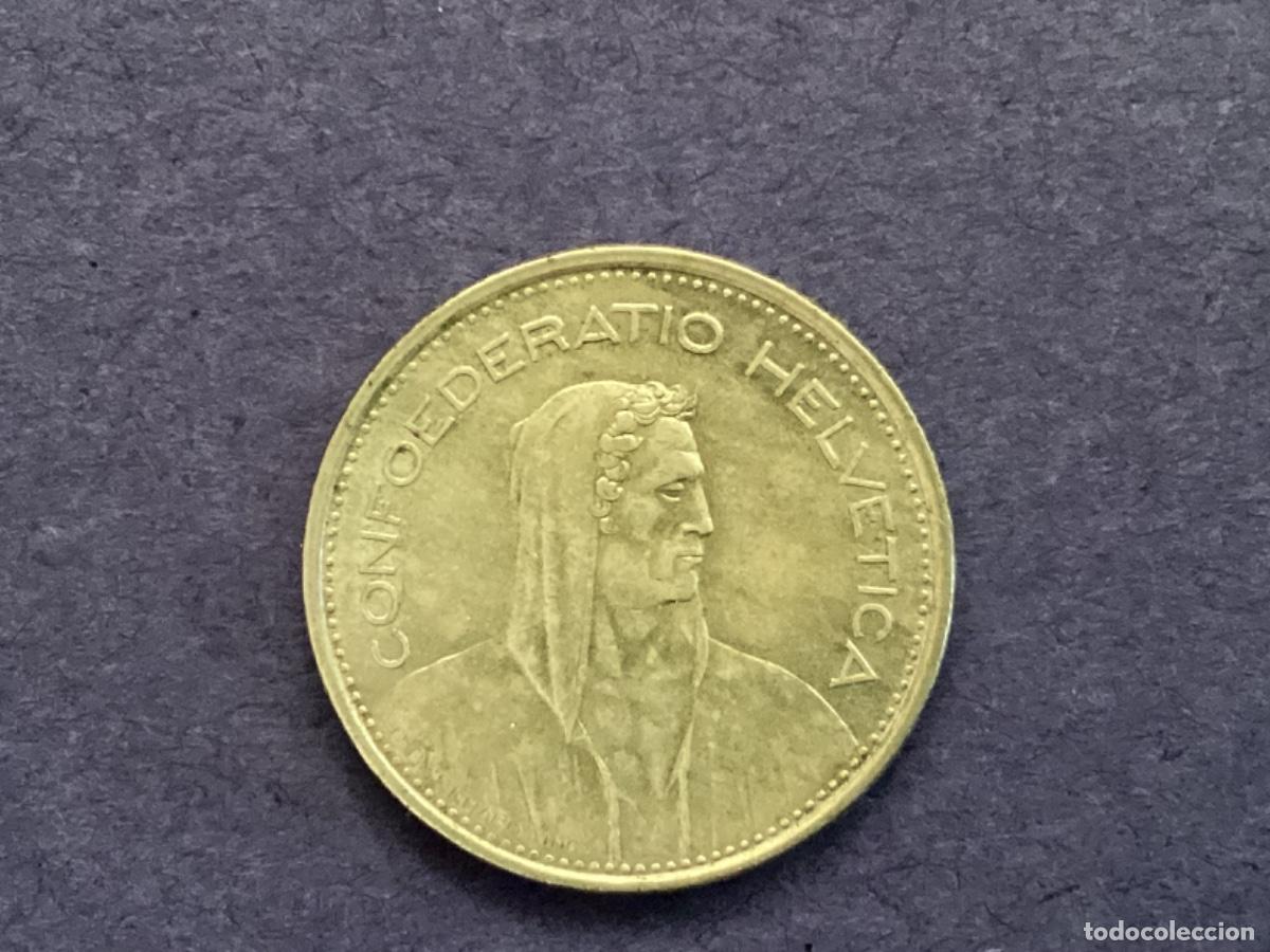 Monedas antiguas de Europa: 5 francos suizos plata 1966B