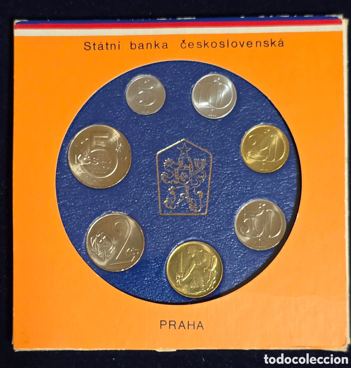 Monedas antiguas de Europa: Checoslovaquia Set de Monedas de 1990