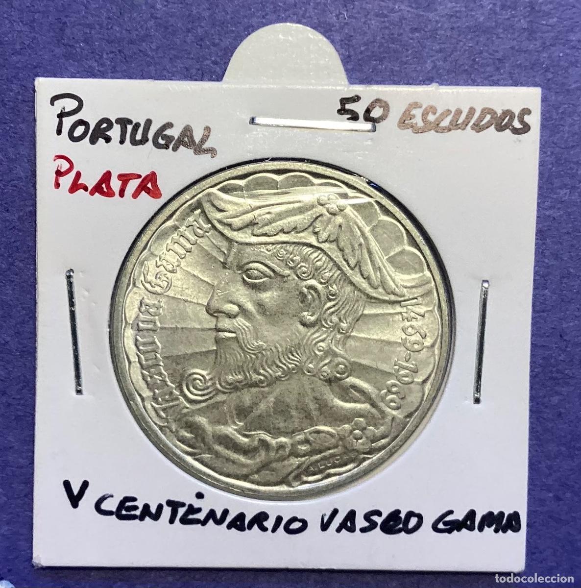 Monedas antiguas de Europa: 50 escudos plata Portugal 1969
