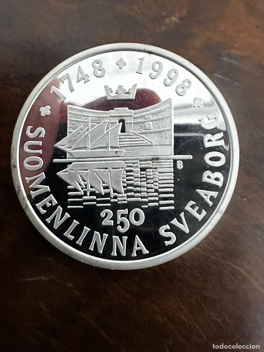 Monedas antiguas de Europa: OTE 4 MONEDAS PLATA 10 EUR. FINLANDIA: SAGA MANNERHEIM (MILITAR Y FIGURA SOCIAL), HISTORIA Y PAZ