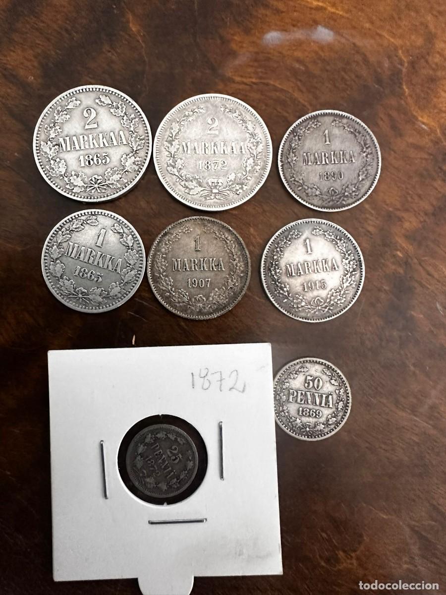 Monedas antiguas de Europa: LOTE 8 MONEDAS PLATA HIST&Oacute;RICAS FINLANDIA (1865-1915) - &Eacute;POCA IMPERIO RUSO (GRAN DUCADO)